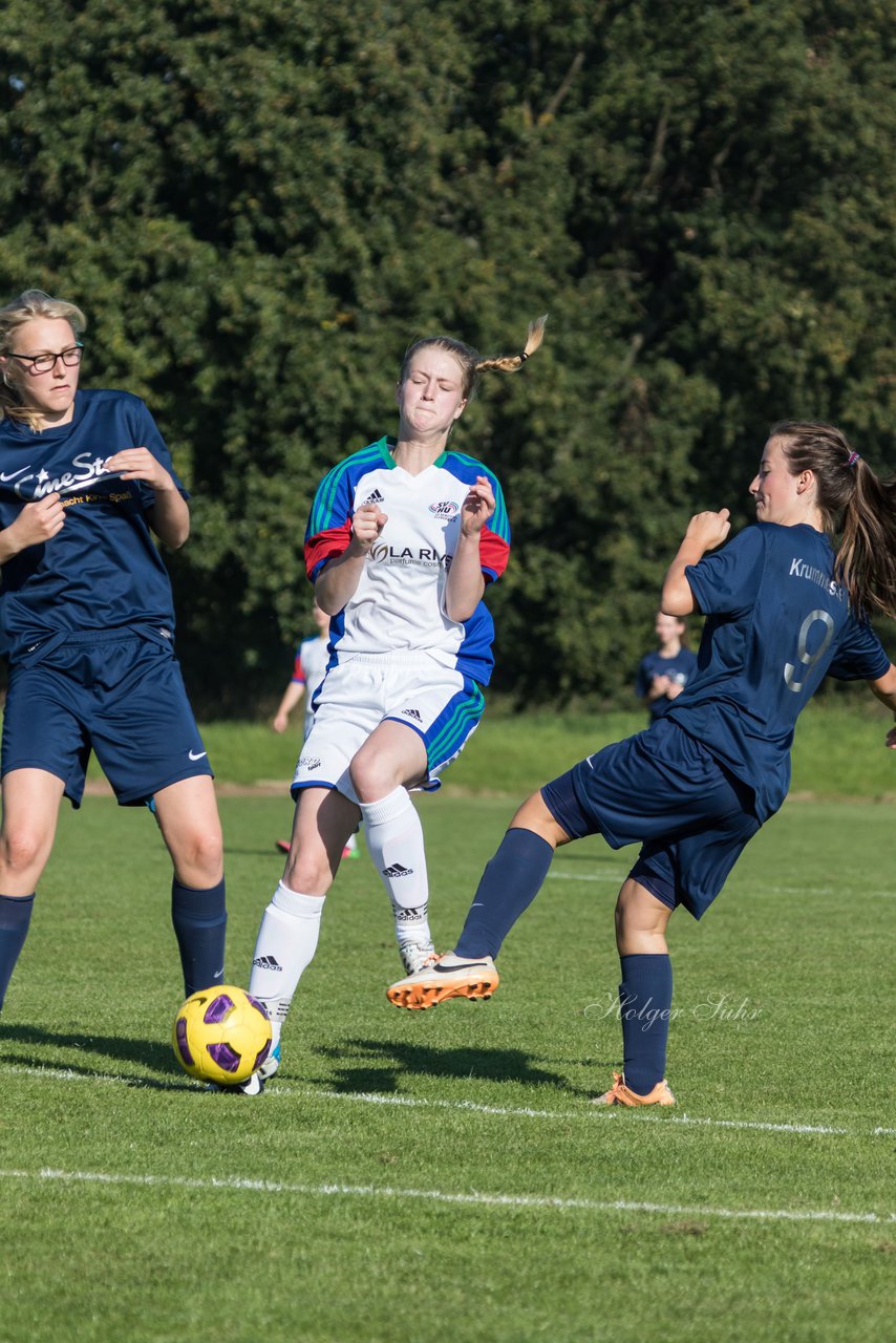 Bild 348 - B-Juniorinnen Krummesser SV - SV Henstedt Ulzburg : Ergebnis: 0:3